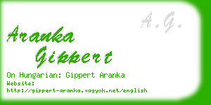 aranka gippert business card